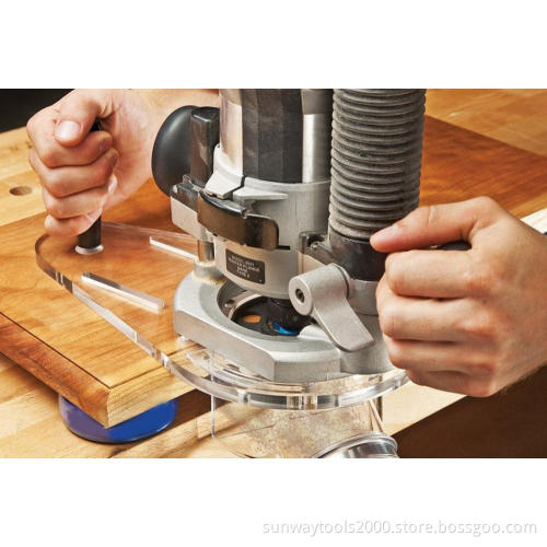 Thick clear acrylic base Universal Router Base
